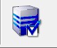 Toolbar icon showing a server with a check mark.